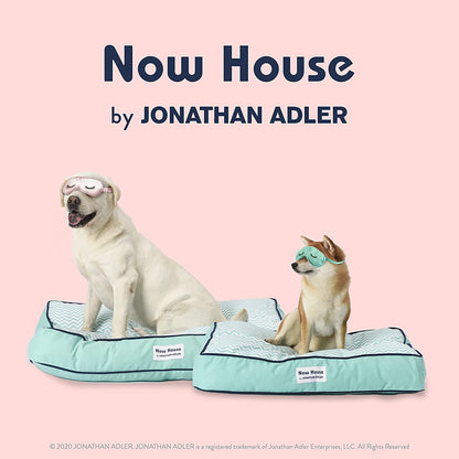 Jonathan Adler Now House for Pets Teal Chevron Cushion Dog Bed, Large: Machine Washable Dog Bed for Large Dogs by Jonathan Adler